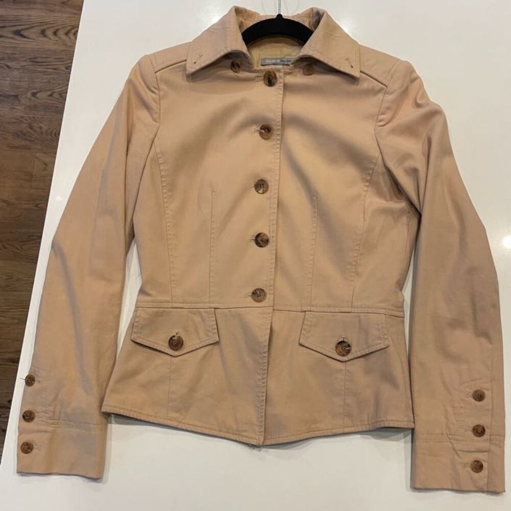 Bill Blass Women’s Tailored Cotton Blazer in Brown
